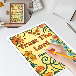 Libro <span class=keywords><strong>da</strong></span> colorare biblico per <span class=keywords><strong>adulti</strong></span> con 24 pagine di versetti ispiratori e <span class=keywords><strong>disegni</strong></span> floreali per il relax cristiano e la riduzione dello stress - Product Image 4