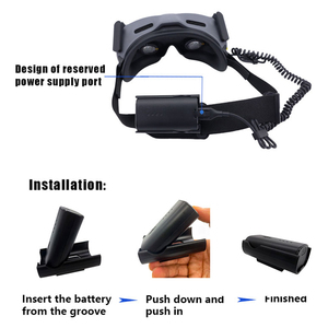 Étui de rangement de batterie de drone pour <span class=keywords><strong>Avata</strong></span> FPV support de batterie bandeau support de pince arrière pour lunettes <span class=keywords><strong>DJI</strong></span> <span class=keywords><strong>Avata</strong></span> <span class=keywords><strong>V2</strong></span> V1 accessoires de lunettes - Product Image 3