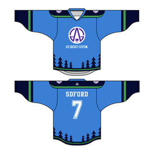 Seragam Hoki Es Lacrosse Sublimasi, Jersey Hoki Bordir Kustom Profesional OEM untuk Tim - Product Image 2