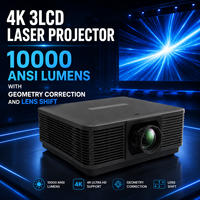 4K Profesyonel AV Projektör 10000 ANSI Lümen 3LCD, Sergi ve Müze İçin Kenar Birleştirme Özelliğiyle