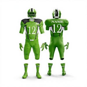 カスタムアメリカンフットボールラグビー半袖ガウン競技用ジャージトレーニングチームユニフォームデジタルプリント昇華ボール - Product Image 1