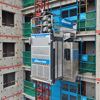 DAHAN Série complète Sc200/200 Treuil à double cage, élévateur de chantier, capacité de 2000 kg, vitesse de levage de 0 à 40 m/min à 0 à 60 m/min