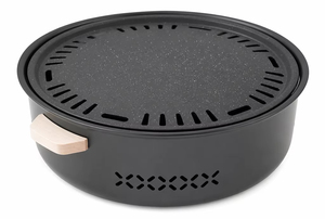 Griglia a Carbone per Barbecue Familiare, Griglia da Tavolo con Padella e Griglia in Acciaio Inox 304, Griglia Multifunzione - Product Image 2