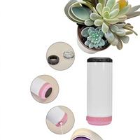Botol Air Stainless Steel Pintar Portabel dengan Speaker Pemutar Musik Nirkabel, Tumbler Sublimasi Polos Lurus 16oz 20oz