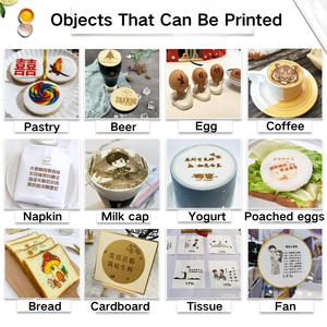 Evebot Máy pha cà phê tự động Latte máy in tự làm Cà Phê Latte Trà Sữa logo máy in thực phẩm - Product Image 4