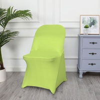 Polyester Spandex Folding Chair Cover for Wedding Party Banquet Events Hotel Restaurant