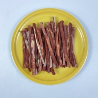 Bandes de saumon séché OEM ODM, emballage personnalisé, vente en gros pour animaleries, chiots, chiens adultes, friandises pour chiens