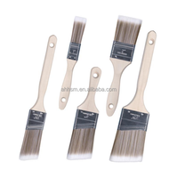 Ensemble de 5 pinceaux de peinture de qualité industrielle/DIY pour la peinture murale, les meubles et la décoration artistique