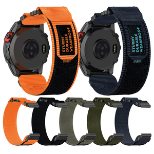 Eraysun 20/22/26mm correa elástica de liberación rápida pulsera reemplazable para <span class=keywords><strong>Garmin</strong></span> Fenix 8/E/Enduro3 correa de reloj de nailon de tela - Product Image 2