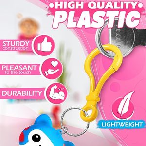 100 adet plastik sağlam zincir kanca EasyOpen kapatma eki yönlü istakoz pençe klipsler oyuncaklar el sanatları DIY anahtarlık klip seti - Product Image 3