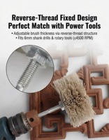 Brosse de polissage de haute qualité en nylon DuPont pour le travail du bois