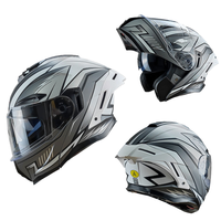 Casques de moto de haute qualité en gros, 3C Dot ABS, à rabat, tendance, casque Dot pour moto