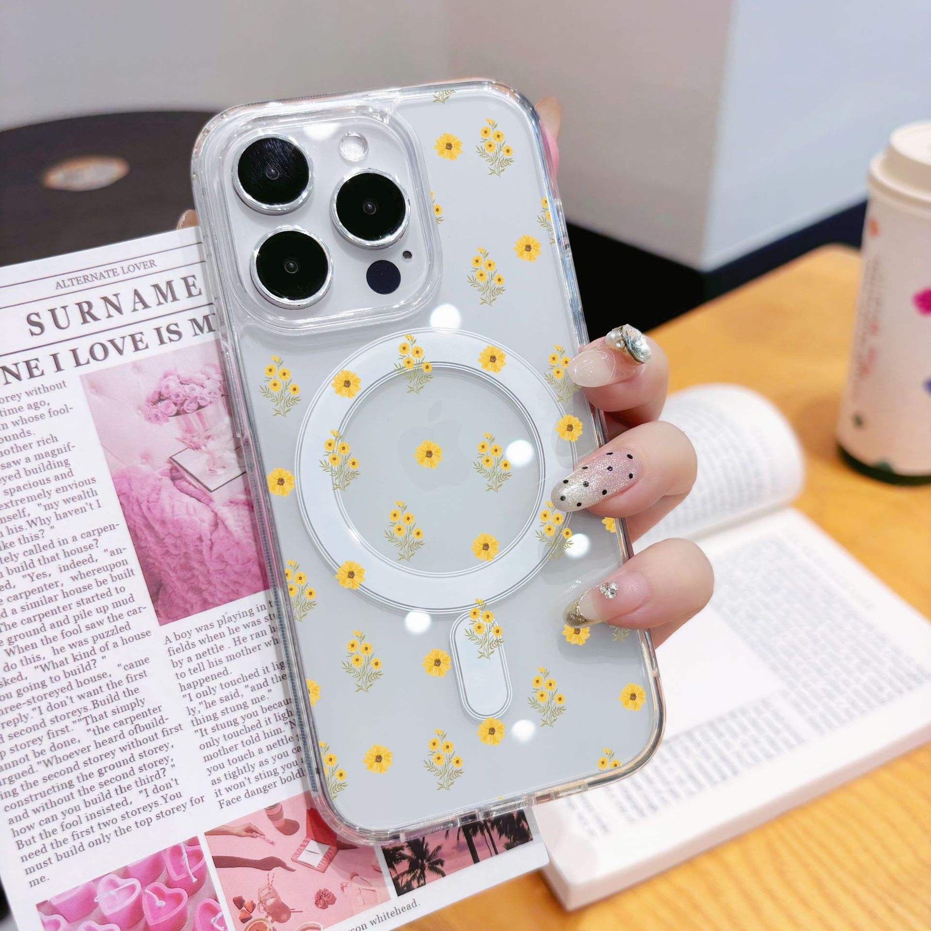 GQ106-ชิ้นส่วนดอกไม้สีเหลือง