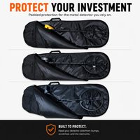 Sac de transport en polyester tendance avec fermeture éclair et détecteur de métaux, grande capacité, design rembourré durable pour les voyages et les équipements de valeur