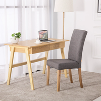 Chaises de salle à manger modernes, design simple, vente en gros de tissu de velours doux pour les meubles de maison