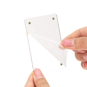 Mini hai mặt rõ ràng Frameless Acrylic khung ảnh nhà máy bán buôn Tủ lạnh trang trí Nhựa nam châm hình ảnh khung cho - Product Image 5