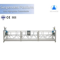 Plateforme de travail suspendue galvanisée ZLP800, plateforme suspendue de 7,5 m, échafaudage suspendu électrique