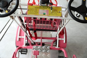 Bicicleta Familiar Tándem Surrey para <span class=keywords><strong>4</strong></span> <span class=keywords><strong>Personas</strong></span>, <span class=keywords><strong>4</strong></span> Ruedas, Una Velocidad, para Alquiler, con Frenos <span class=keywords><strong>de</strong></span> Disco y Cuadro <span class=keywords><strong>de</strong></span> Acero - Product Image 6