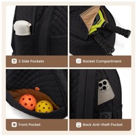 Sac à dos de tennis personnalisé, sac de sport à bandoulière, grande capacité, sac de badminton pour hommes et femmes