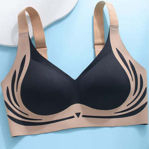 2 Piezas de Brasieres de Alta Gama, Nuevos, de Buena Calidad, Diseño de Brasier sin Costuras en Contraste para Chicas de Talla Grande, Ropa Interior Femenina, Nuevos Productos - Product Image 5