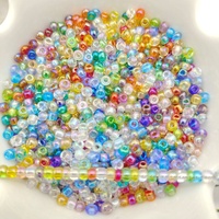 Perles de rocaille en verre rondes colorées en gros d'usine 2mm/3mm/4mm Marque DGM pour la fabrication de bijoux et bracelets