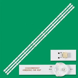 Bande de rétroéclairage LED HX-NO.2690 CC02430D818V07 430E(430C)3X8 4S2P pour téléviseur LED 43 pouces - Product Image 1