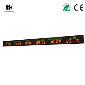 [customization] More Different 3 / 4 / 5 / 6 City Time Digital LED World Clock Multi Time Zone Clock