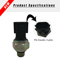 Capteur de basse pression hydraulique 4436535 compatible avec les excavatrices Hitachi ZX200 ZX210 ZX230, pièces de rechange pour système de pilotage robuste
