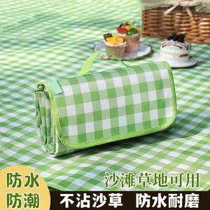 Outdoor Picnic <b>Mat</b> 150x200cm Waterproof Thickened Rectangular Portable Foldable For Camping Lawn Use All Seasons - Product Image 2