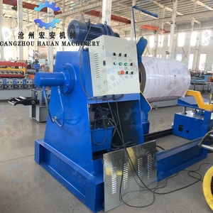 Máquina Desbobinadora de Bobinas de Acero Hidráulica HAUAN de Alta Calidad con Caja de Cambios, Rodamiento y Motor para Uso en Piso, Control PLC Importado, 380V - Product Image 2