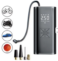 Mini Compresor de Aire Eléctrico Inalámbrico Portátil para Automóvil, Bomba Inalámbrica con Manómetro Digital y Monitor de Presión de Neumáticos