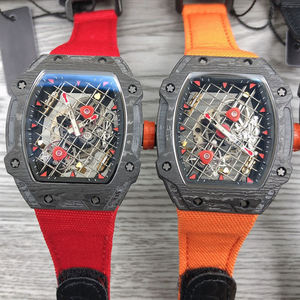 Reloj Mecánico Deportivo de Lujo para Hombre, Edición Limitada, con Malla de Fibra de Carbono, Esqueleto Tourbillon, Resistente al Agua - Product Image 1
