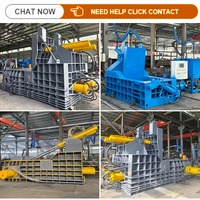 Presse à balles hydraulique horizontale à haute efficacité et longue durée de vie, production de 5 à 8 tonnes par heure, pour tissus, vêtements, plastique, recyclable