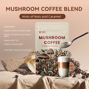Café stimulant le système immunitaire en poudre instantanée organique de marque privée OEM ODM pour la concentration et le soutien de la santé intestinale Café aux champignons - Product Image 5