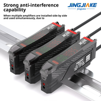 Sensor Amplificador de Fibra Óptica para Detección de Posicionamiento y Presencia, Pantalla Digital Dual, Haz Pasante y Reflexión Difusa, China