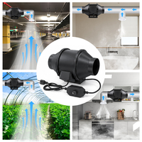 Ventilador de conducto en línea LONGWELL con logotipo personalizado de 4, 5, 6 y 8 pulgadas, extractor de aire de bajo ruido para carpa de cultivo hidropónico, ventilador de conducto con motor EC