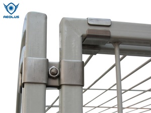 <span class=keywords><strong>Jaula</strong></span> para Perros de Plástico Sólido Clásica Moderna con Bandeja de Vidrio Templado Transparente, Jaulas para Mascotas de Interior - Product Image 6