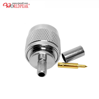 Connecteur à sertir mâle N pour LMR195 LMR200 RG58 RG400 RG142 RG223 RF Coaxial Low Loss Cable Assembly