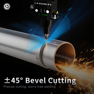 Mesin pemotong Laser, peralatan pemrosesan pipa <span class=keywords><strong>CNC</strong></span> otomatis 3D dengan Chuck Beveling Servo untuk pipa logam bersertifikasi CE - Product Image 4