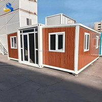 Conteneur modulaire préfabriqué en panneaux sandwich extensibles pour maison d'hôtes, hôtel et espaces d'hébergement supplémentaires