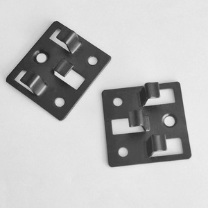 Stainless Steel Shelf Support Clips for Furniture Cabinet-Strong <b>Black</b>/Dark Gray Modern Simple Design - Product Image 4