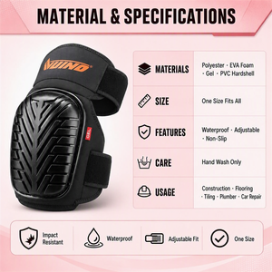 Genouillères <span class=keywords><strong>de</strong></span> travail OEM en gros, rembourrage EVA robuste, insert en gel, coque rigide pour la pose <span class=keywords><strong>de</strong></span> revêtements <span class=keywords><strong>de</strong></span> sol, la pose <span class=keywords><strong>de</strong></span> carreaux, la toiture, le jardinage et la protection - Product Image 3