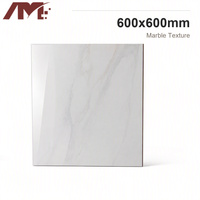 Carreaux de sol en céramique antidérapants à motif diamant 600x600mm résistants à l'usure pour l'intérieur du salon