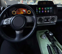 Autoradio Android à double écran de 12,3 pouces, tableau de bord numérique automatique pour Toyota Land Cruiser FJ 2007-2022