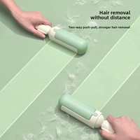 Brosse et rouleau anti-poils double face en ABS légers et confortables pour le pelage de chat