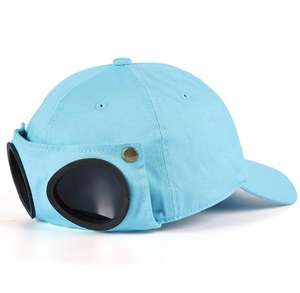 Concevez votre propre casquette de baseball unisexe d'été pour l'extérieur avec lunettes de soleil, 100% toile de coton, 6 panneaux, tissu commun, boucle en métal - Product Image 3
