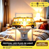 Lampe de nuit LED RV OEM à branchement direct, rotative à 360°, lumière douce et chaude, décoration de festival, cadeau, vente en gros, directement de l'usine