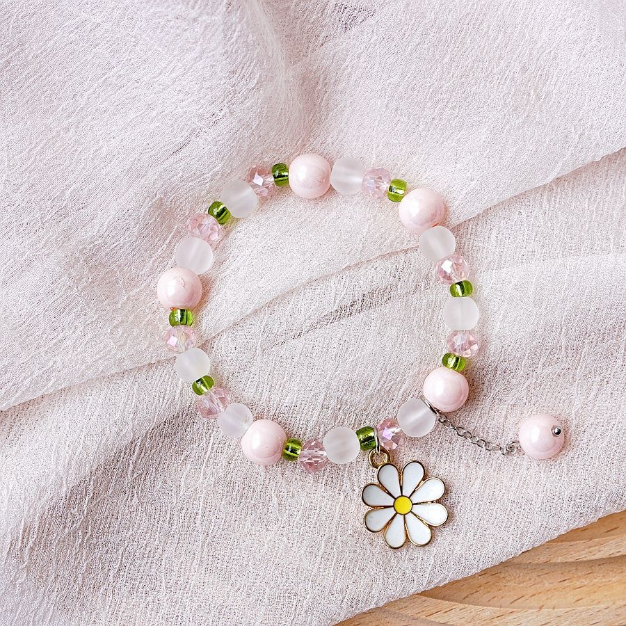 Cherry Blossom Bracelet Beads - Pink Gradient Pearl