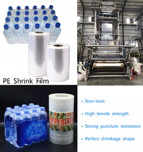 Botellas de plástico suministradas de fábrica Películas de <span class=keywords><strong>agua</strong></span> mineral Envoltura Embalaje Rollo de película retráctil de PE termorretráctil - Product Image 2