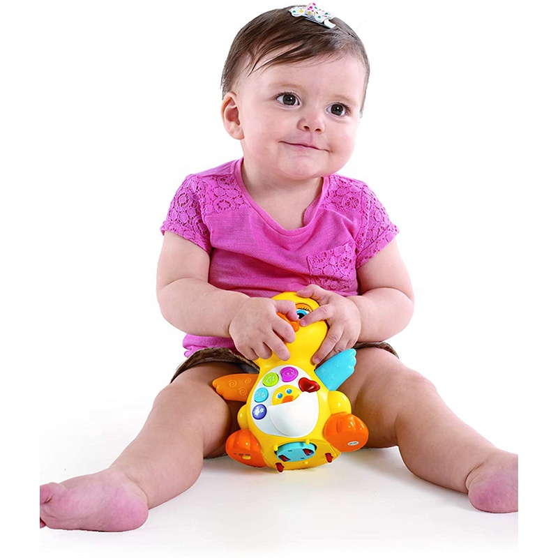 Pato Bailarín Musical Con Luces LED, Camina Y Mueve Las Manos Al Ritmo, Juguete Interactivo Para Niños De 1 A 5 Años, Regalo De Navidad Y Cumpleaños